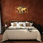 Wallity World Map With Compass - Gold